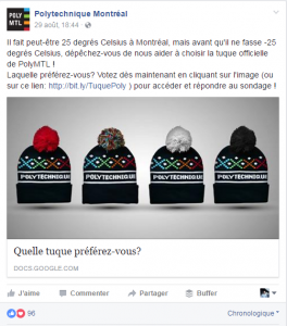 Polytechnique - universités influentes médias sociaux