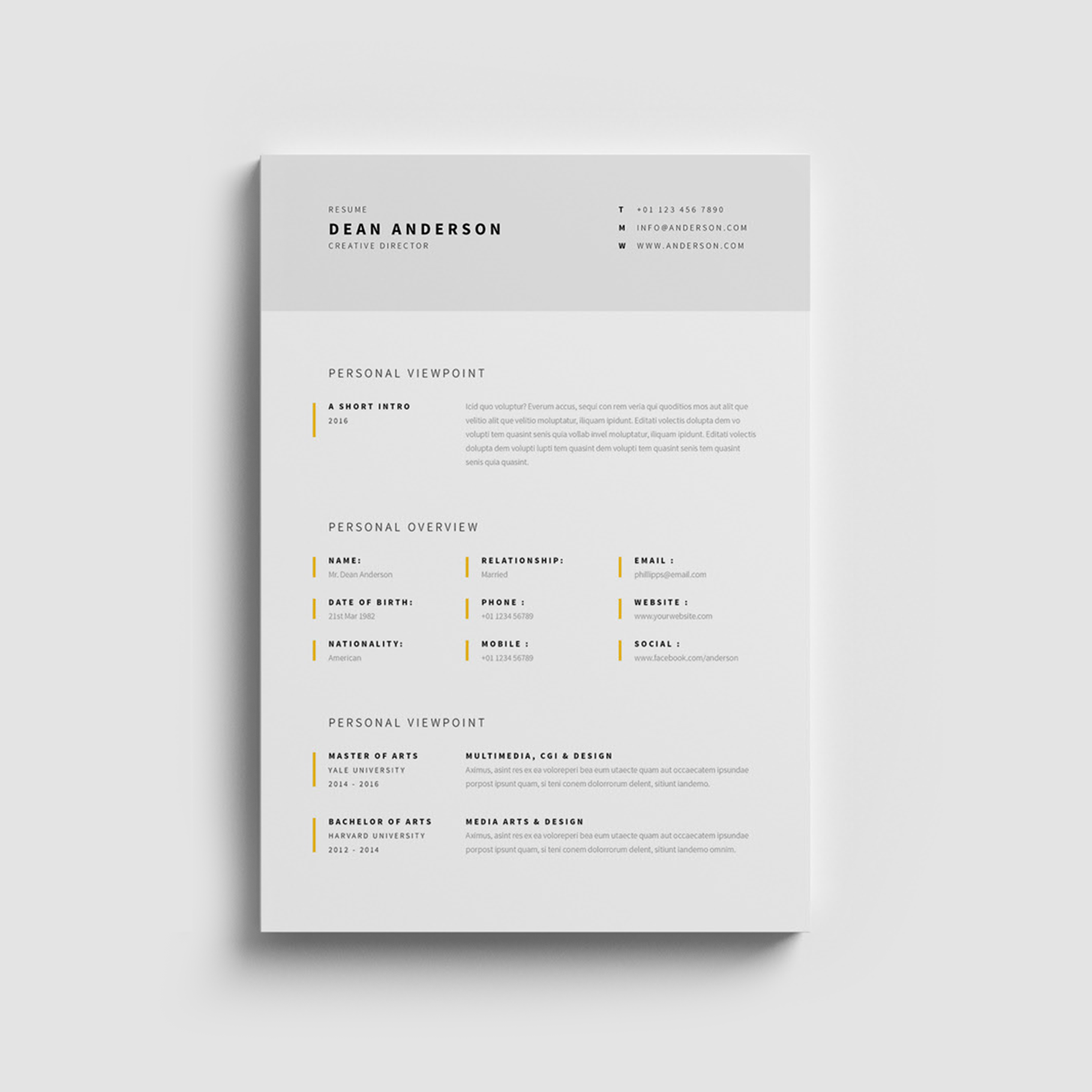 Academos - CV efficace