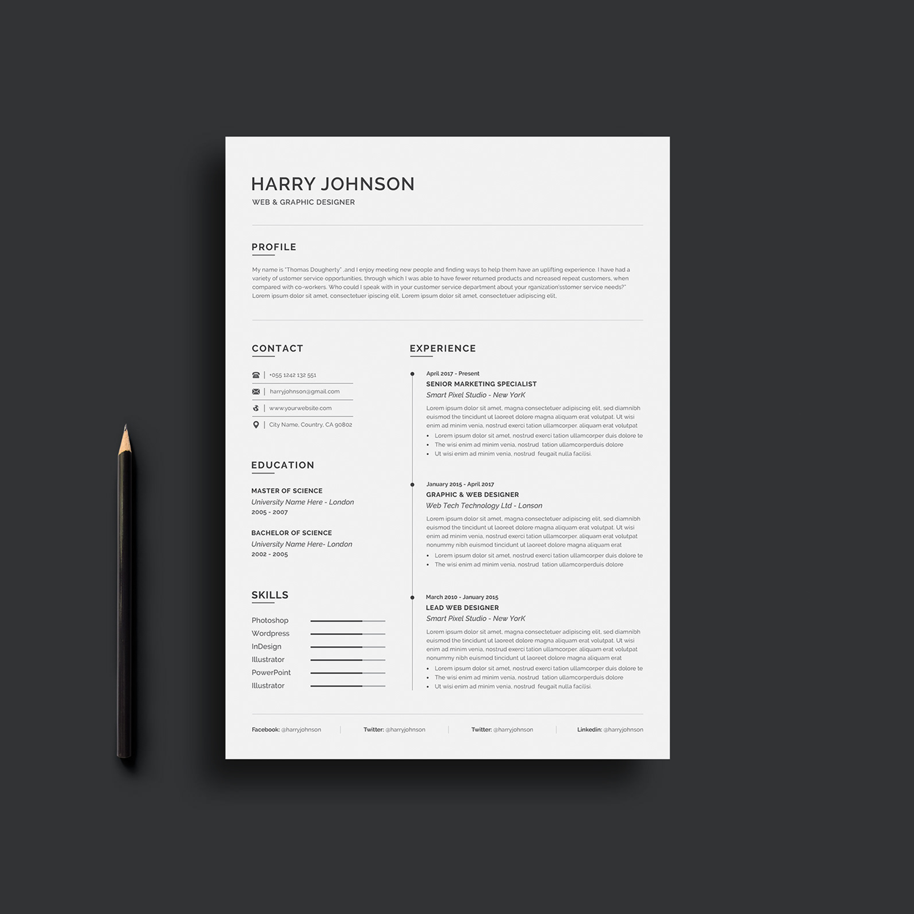 Academos - curriculum vitae complet