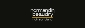 Normandin Beaudry noir sur blanc